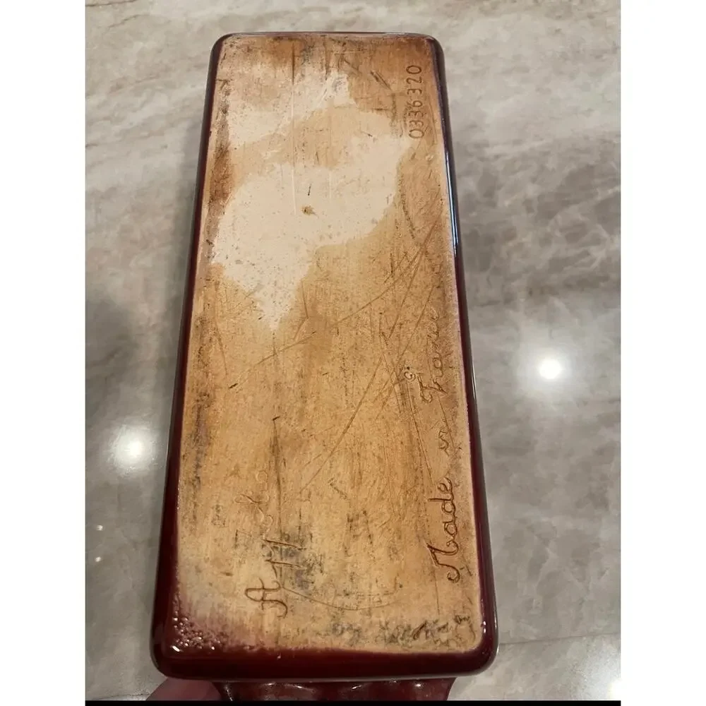 Appolia stoneware french bread pan brown glaze  France